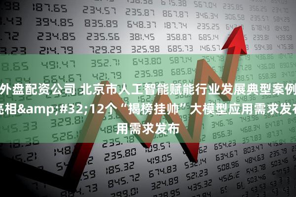 外盘配资公司 北京市人工智能赋能行业发展典型案例亮相&#32;12个“揭榜挂帅”大模型应用需求发布