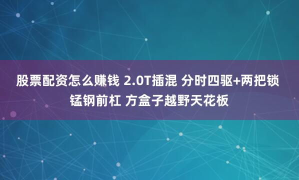 股票配资怎么赚钱 2.0T插混 分时四驱+两把锁 锰钢前杠 方盒子越野天花板